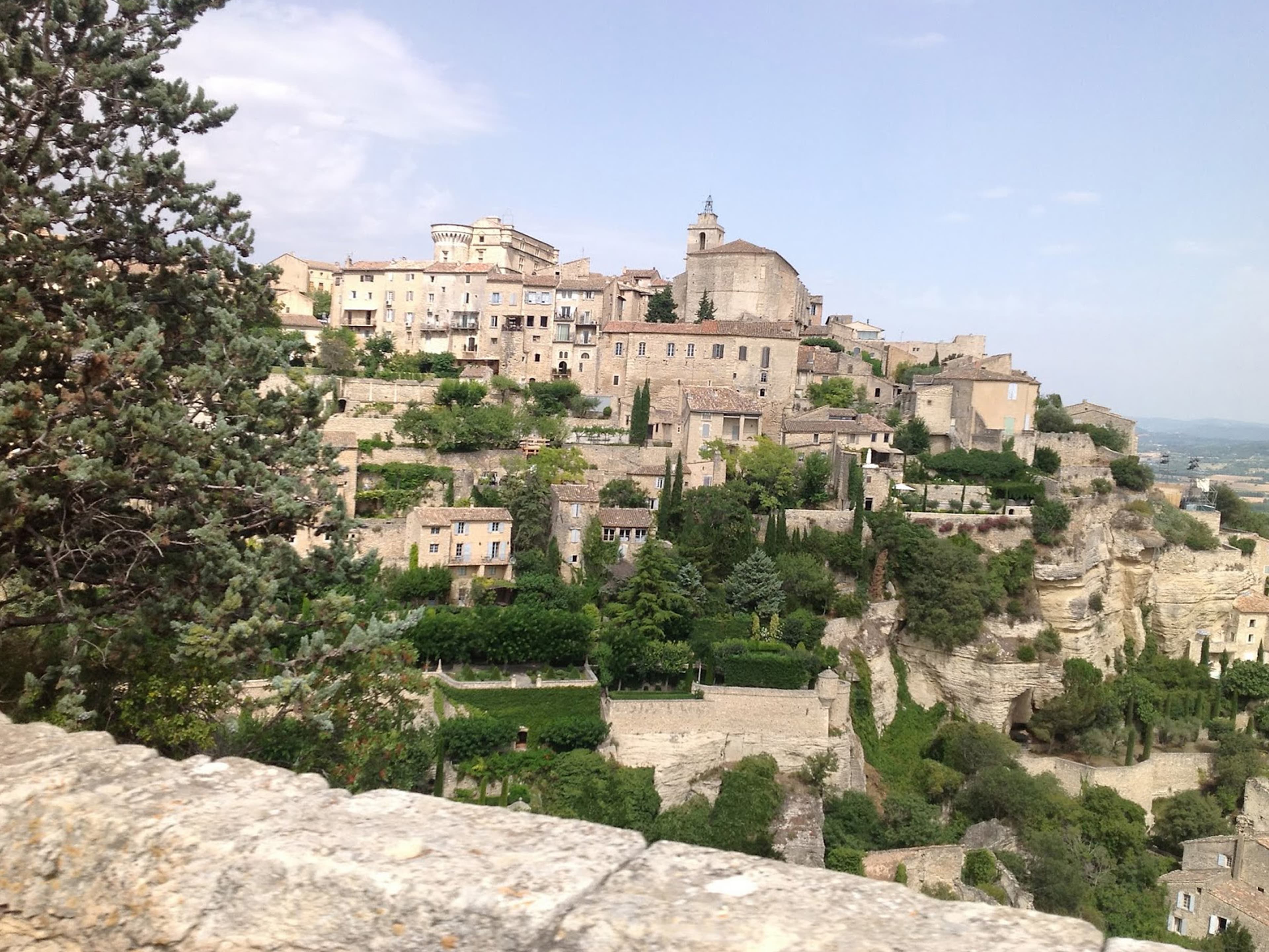 Beautiful view an old city set on a hillside during the day