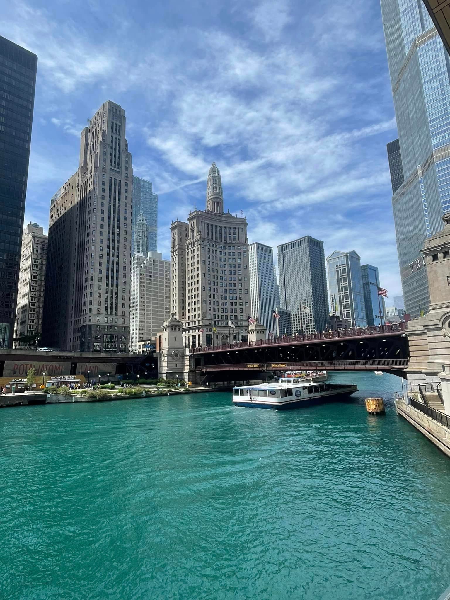 Skyline by the river.