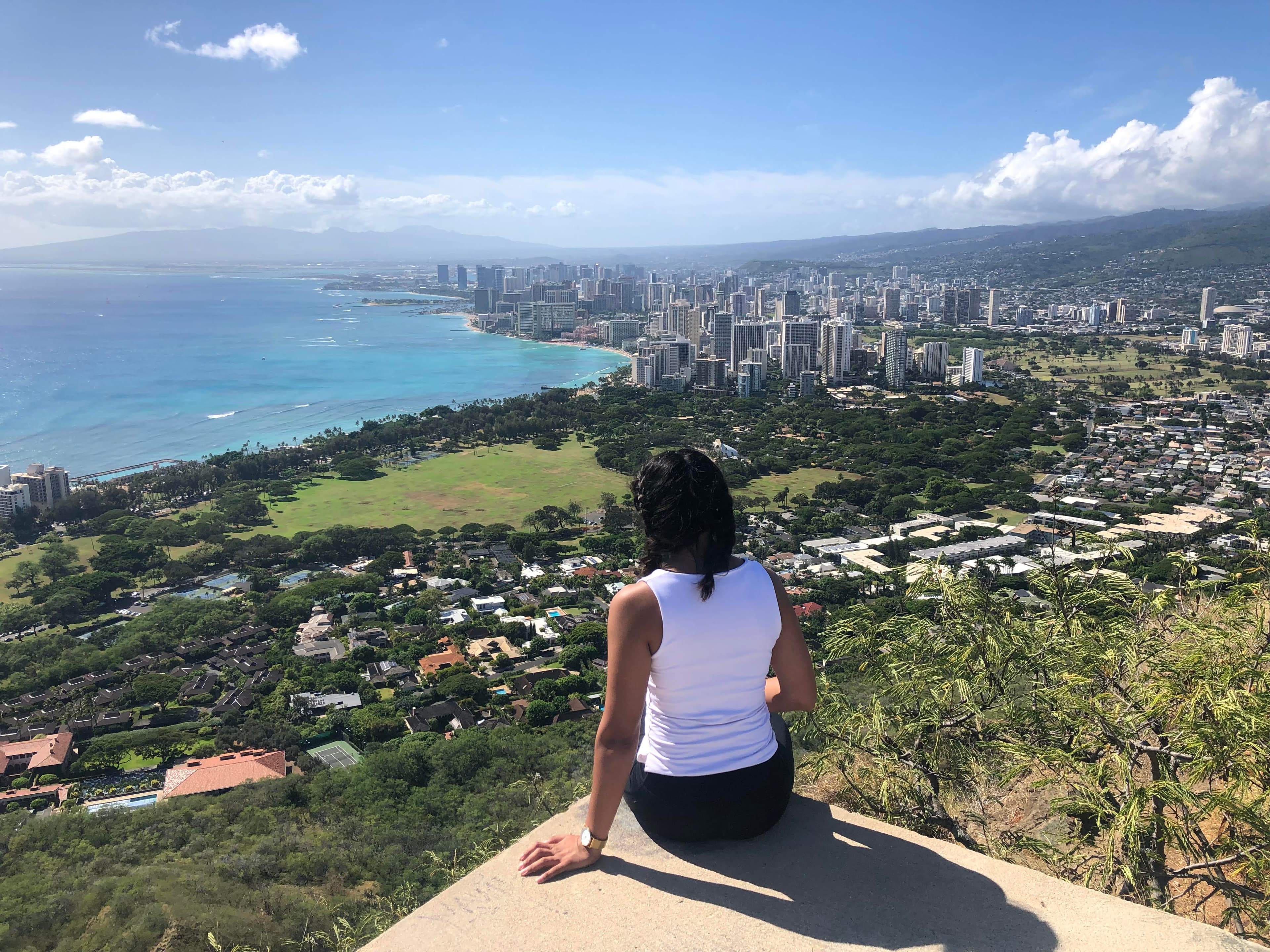 Picture of Sadia at Diamond Head State Monument park