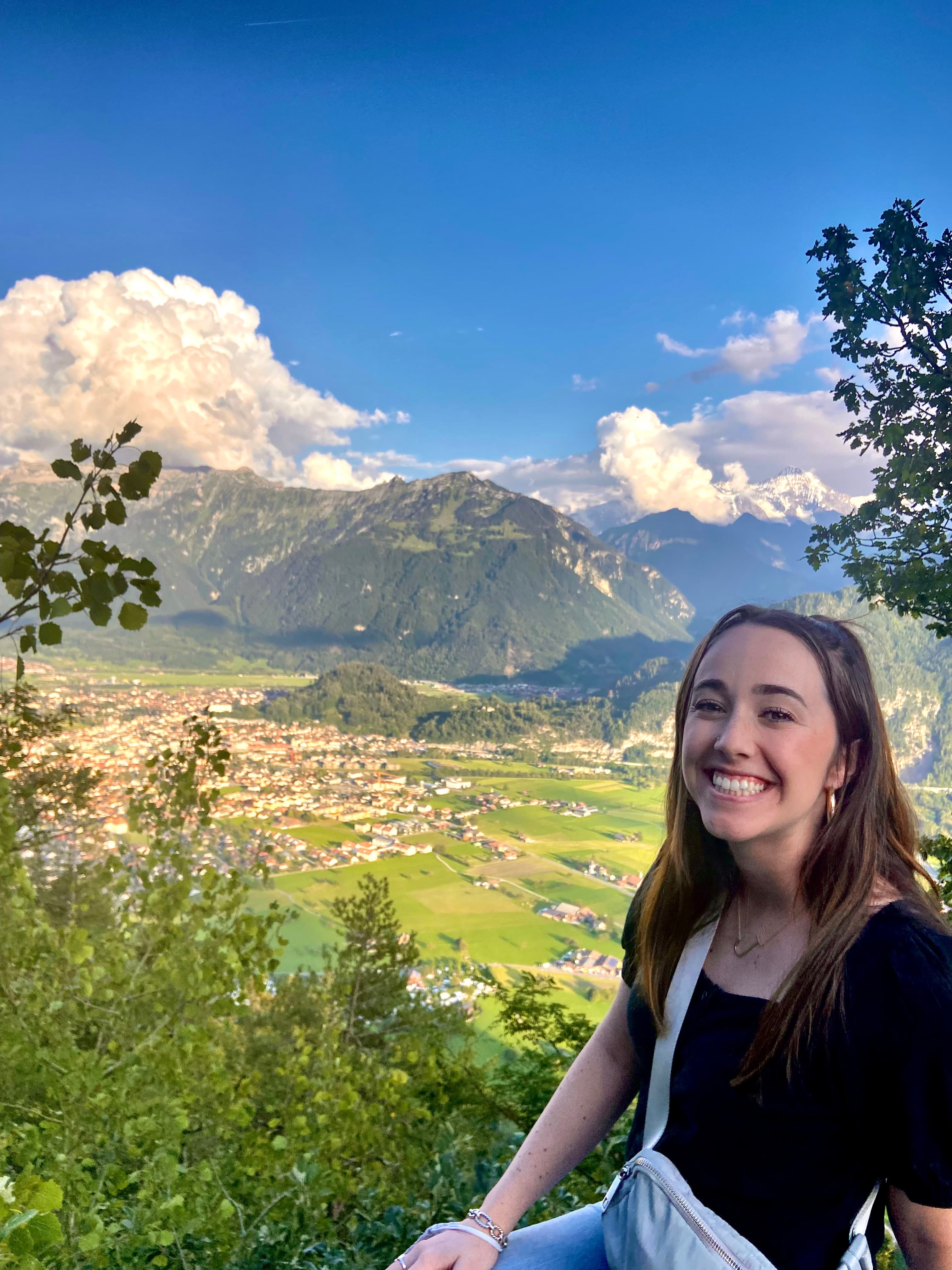 The breathtaking view of lush green valley