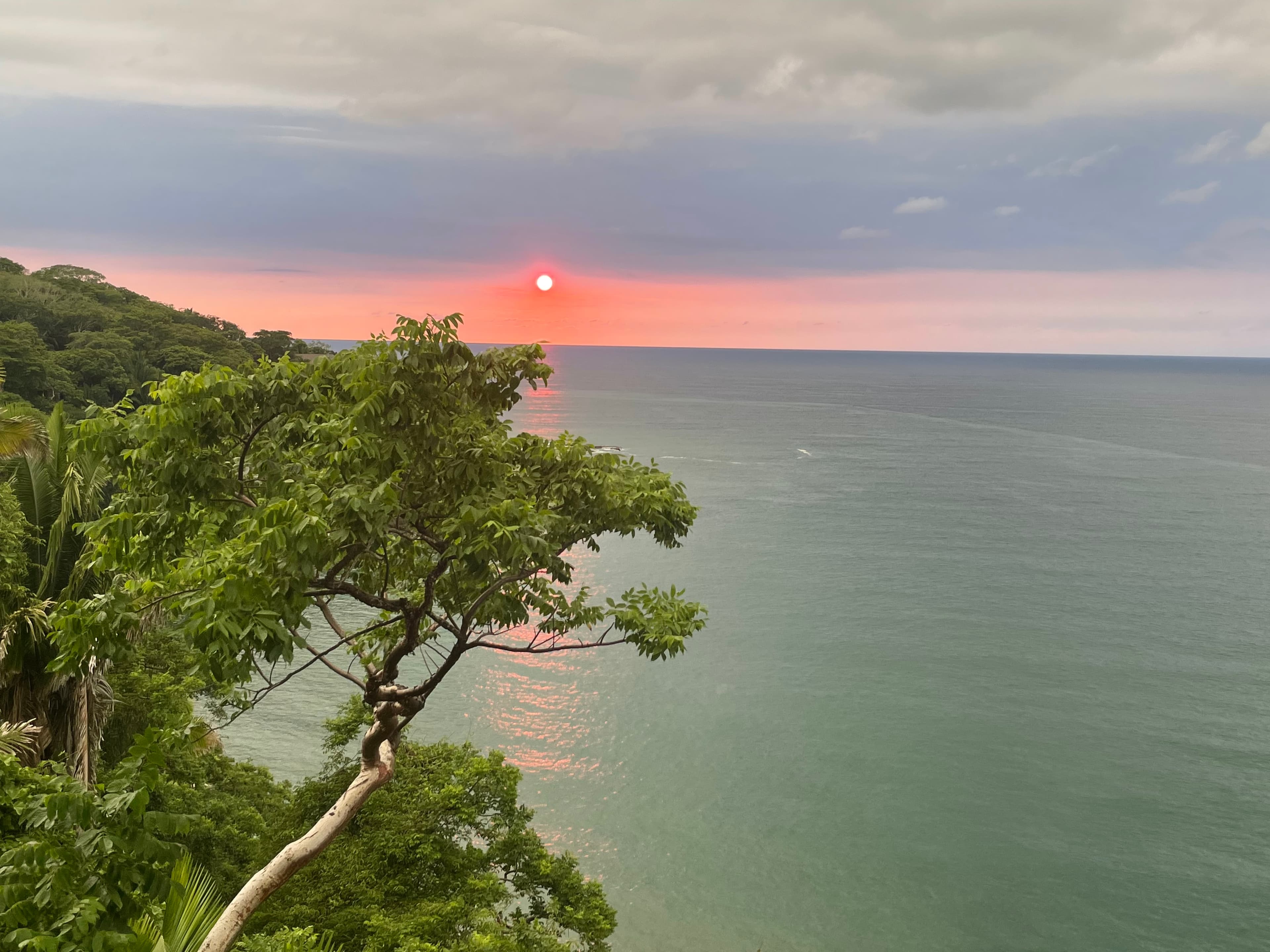 A beautiful view of sunset