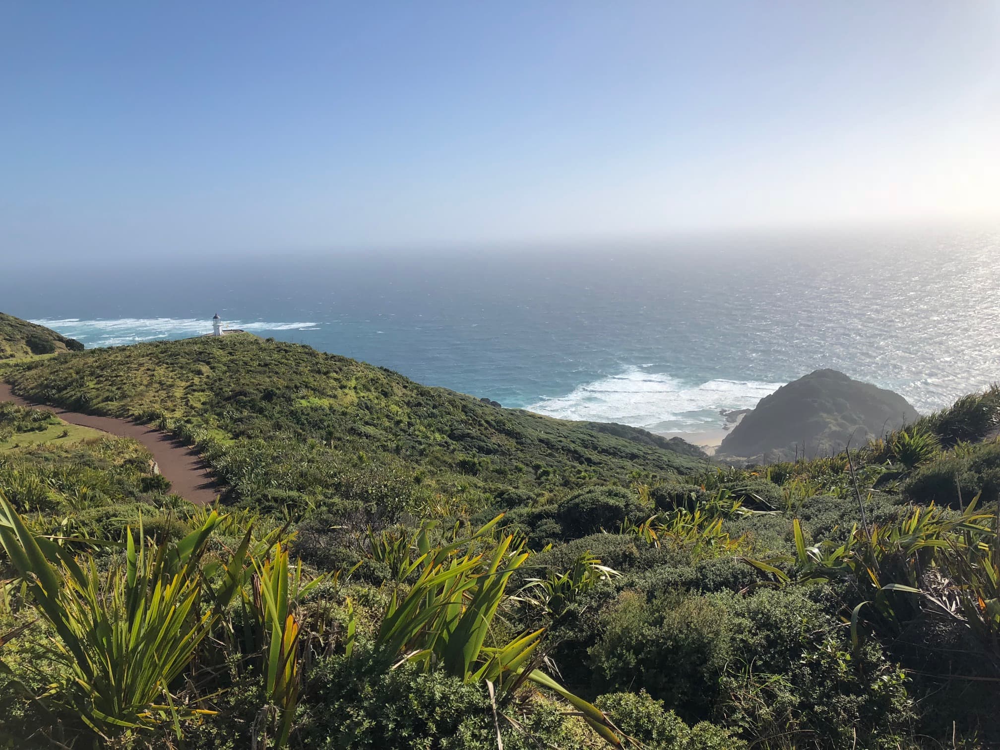 mountain range and coast side