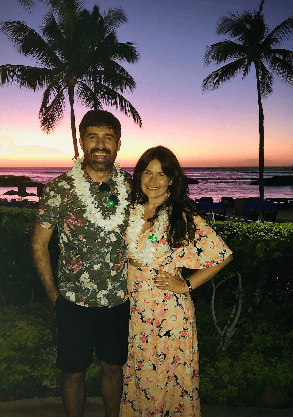 Couple posing on the sea side