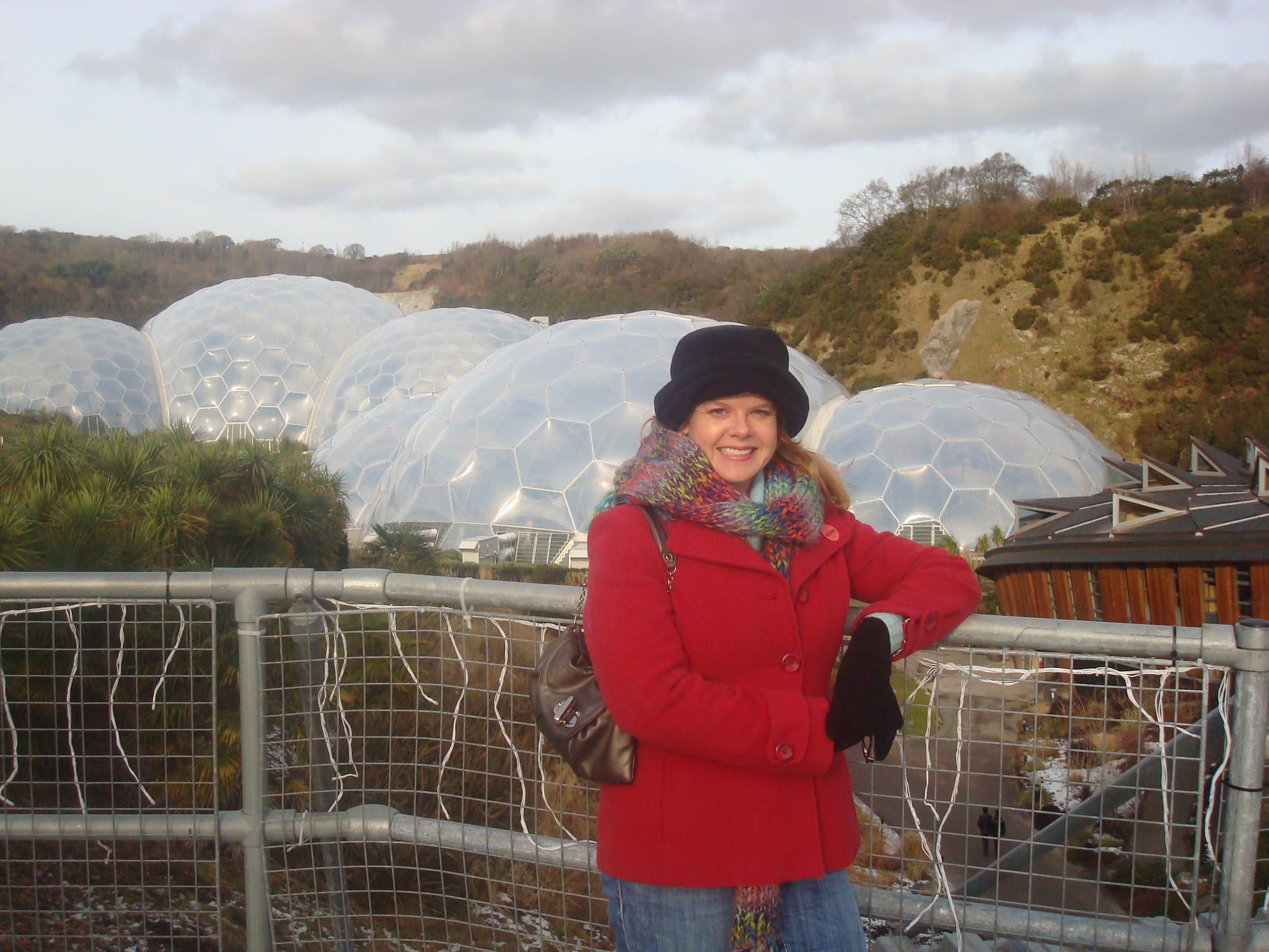 Shanna Payner in red coat