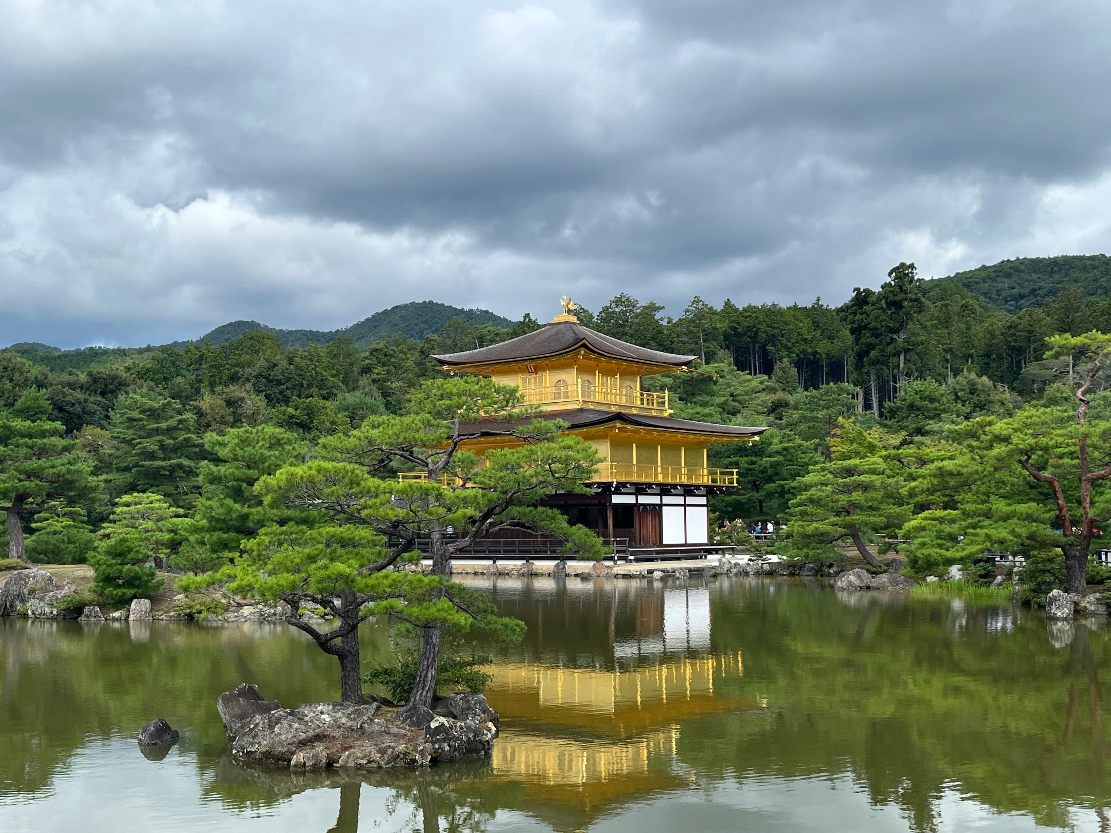 Beautiful view of Kinkaku-ji temple