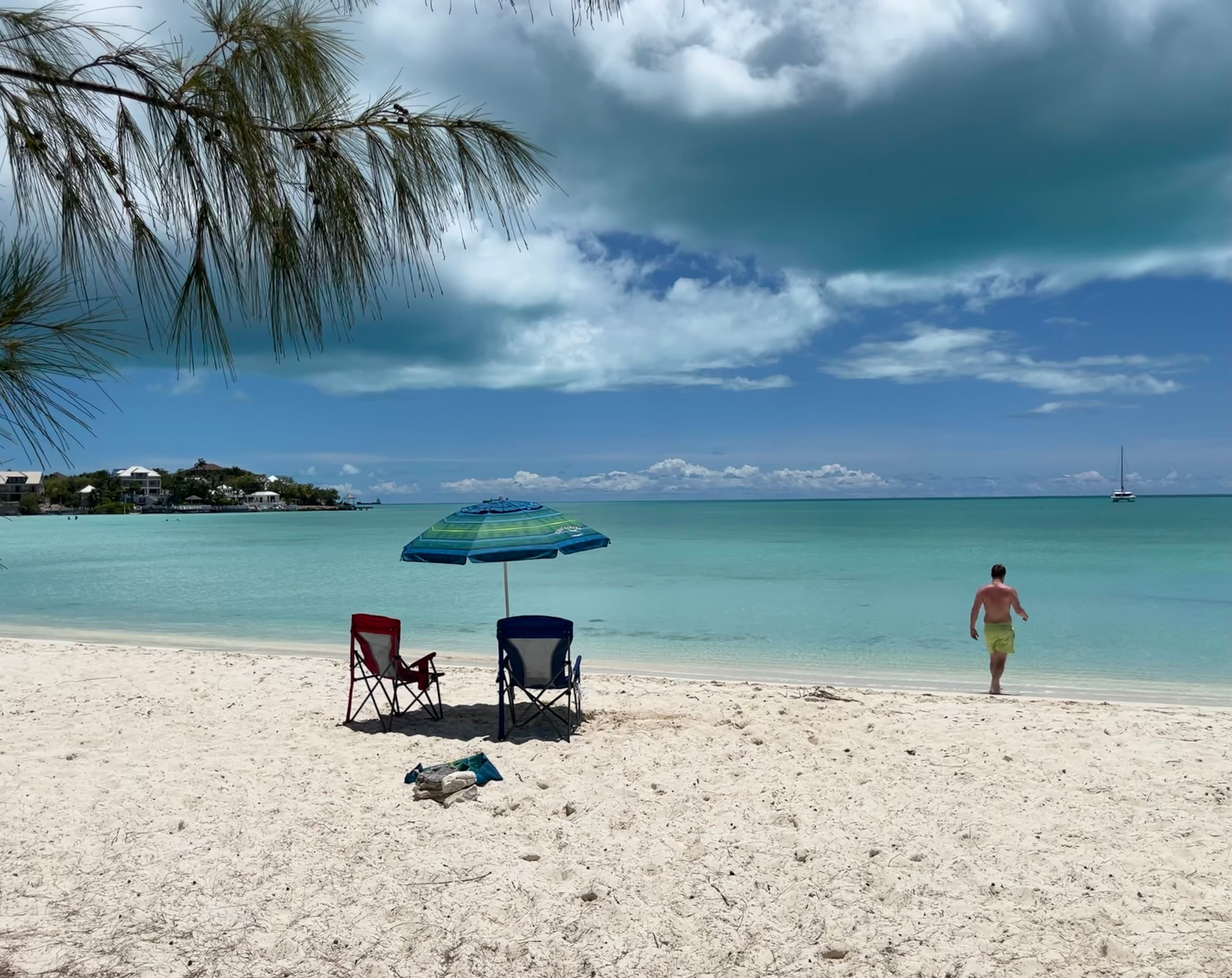 A beautiful view of beach