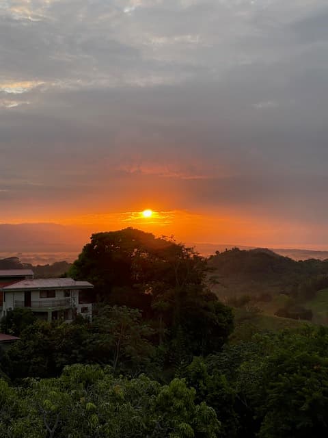 Beautiful sunset in Costa Rica