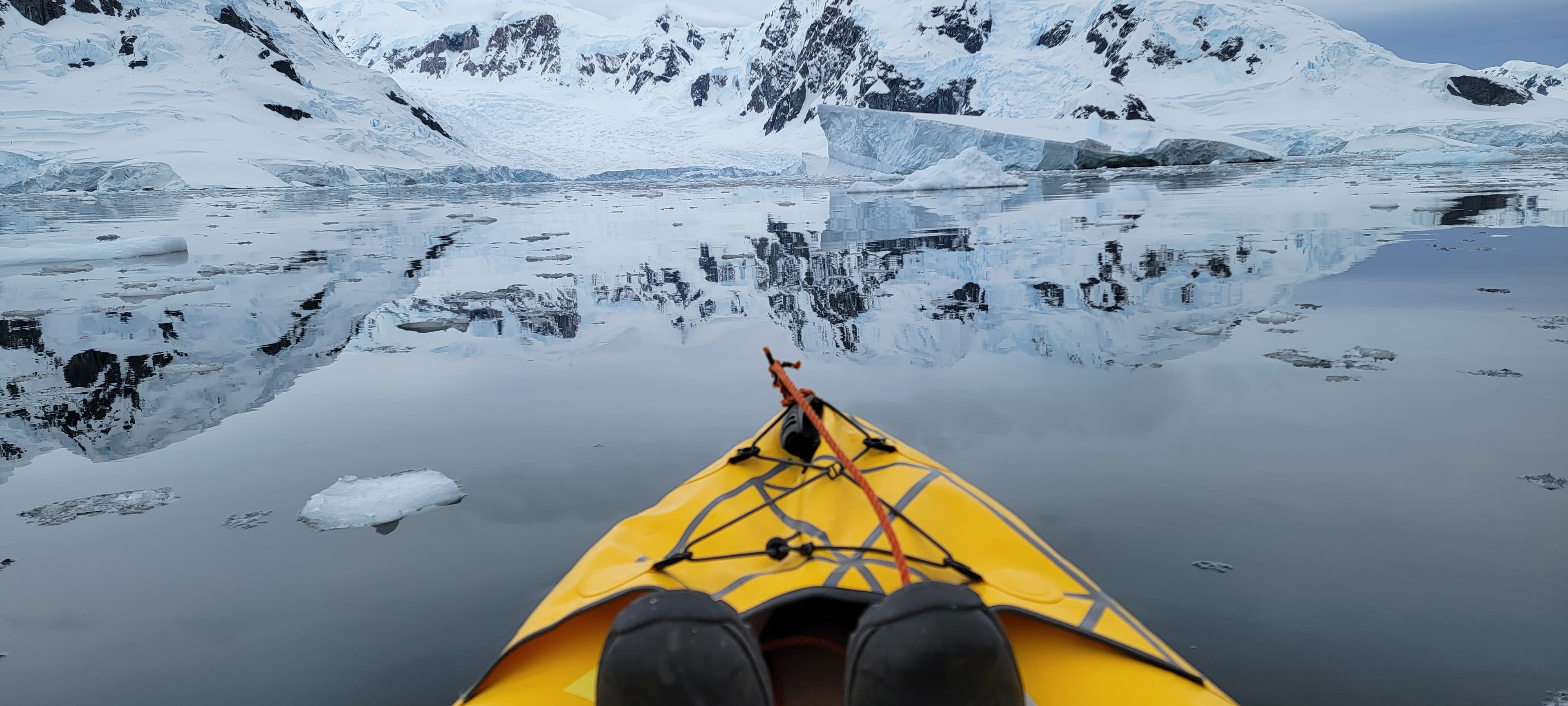 Kayaking in freezing weather