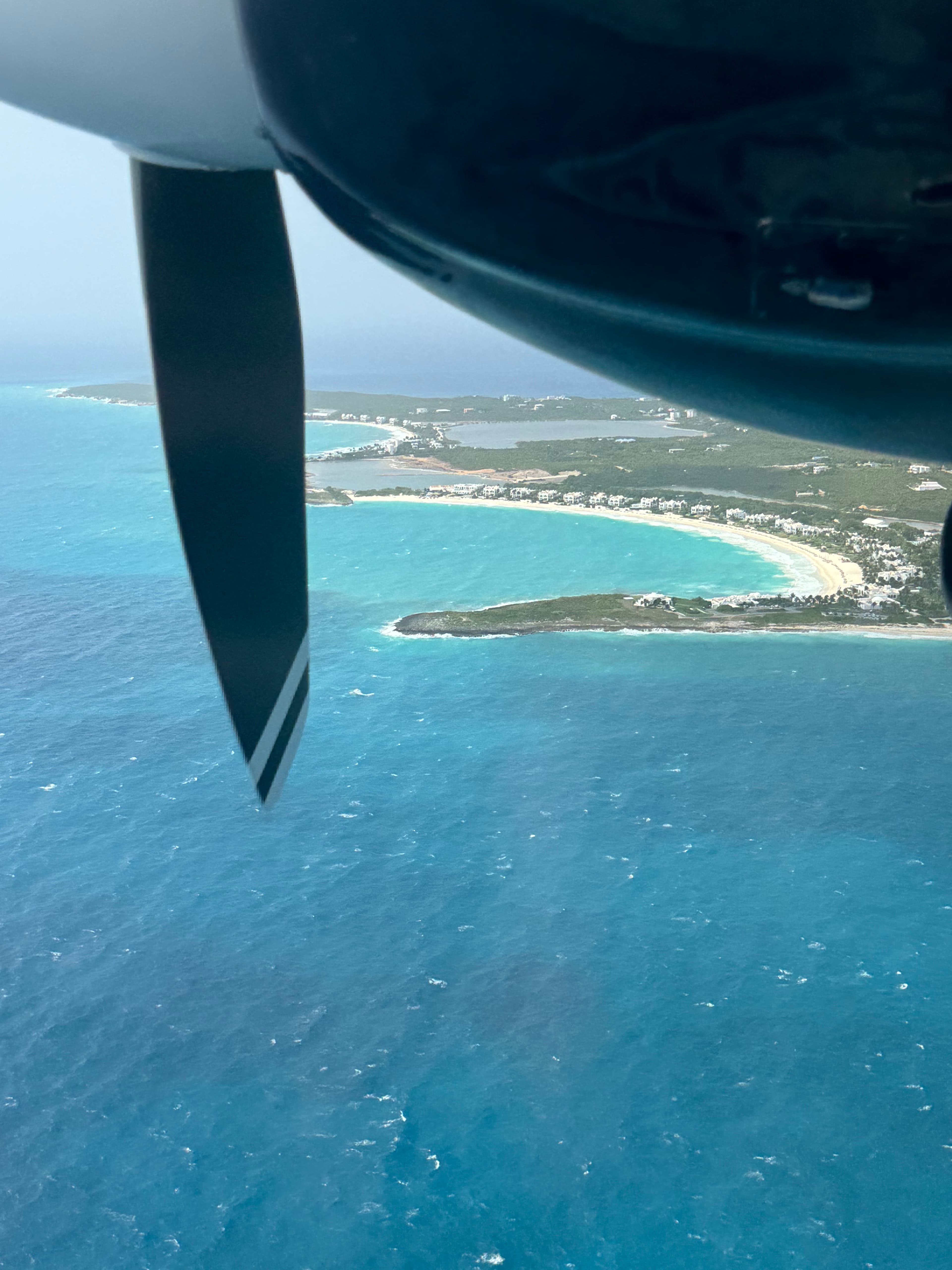A beautiful view of sea from the plane