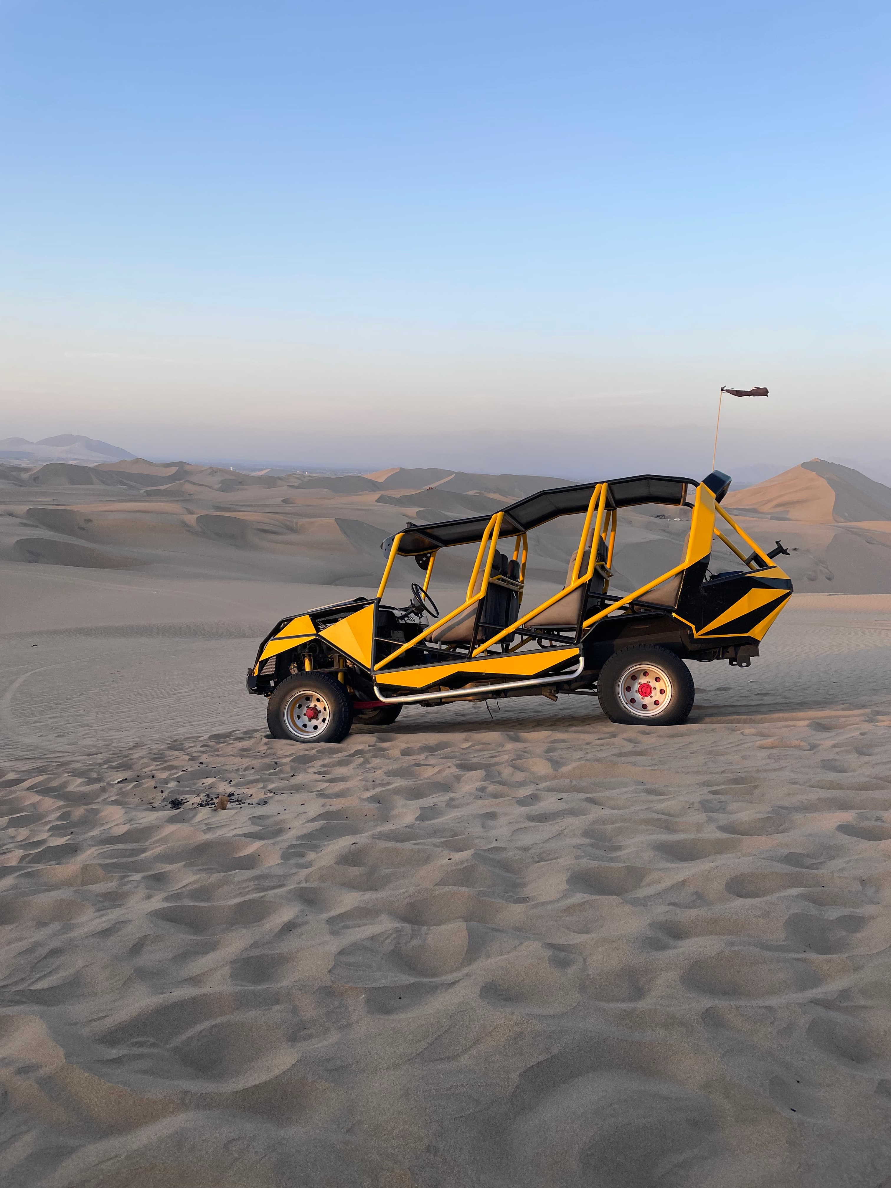 Vehicle in desert
