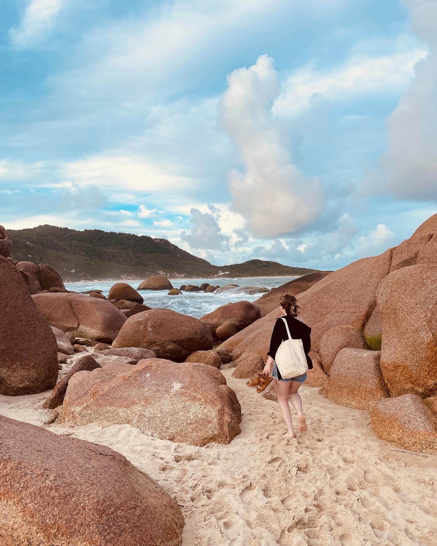 Travel advisor posing in a dried-out region