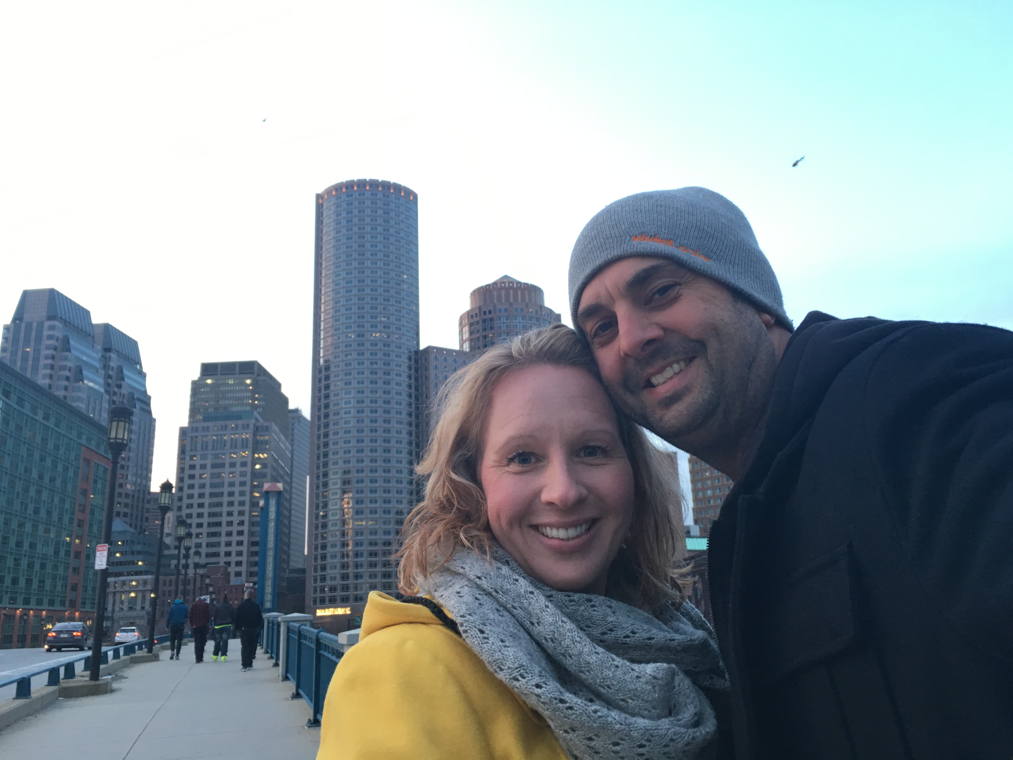 Couple photo with the city views