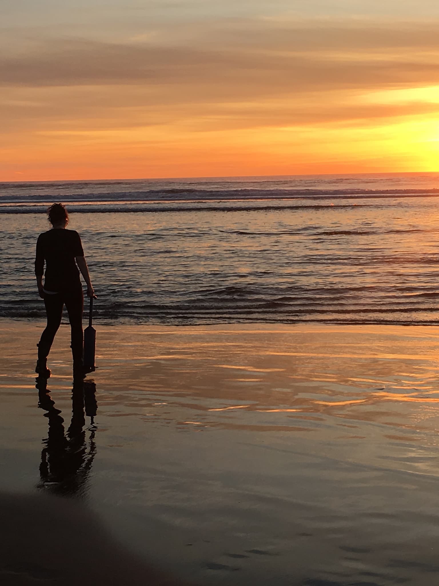Evening stroll on the beach
