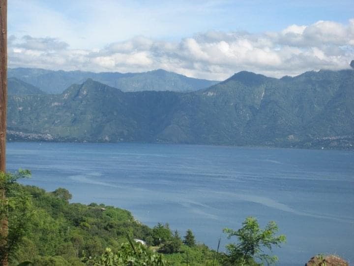 Spectacular view of sky, mountains, and sea