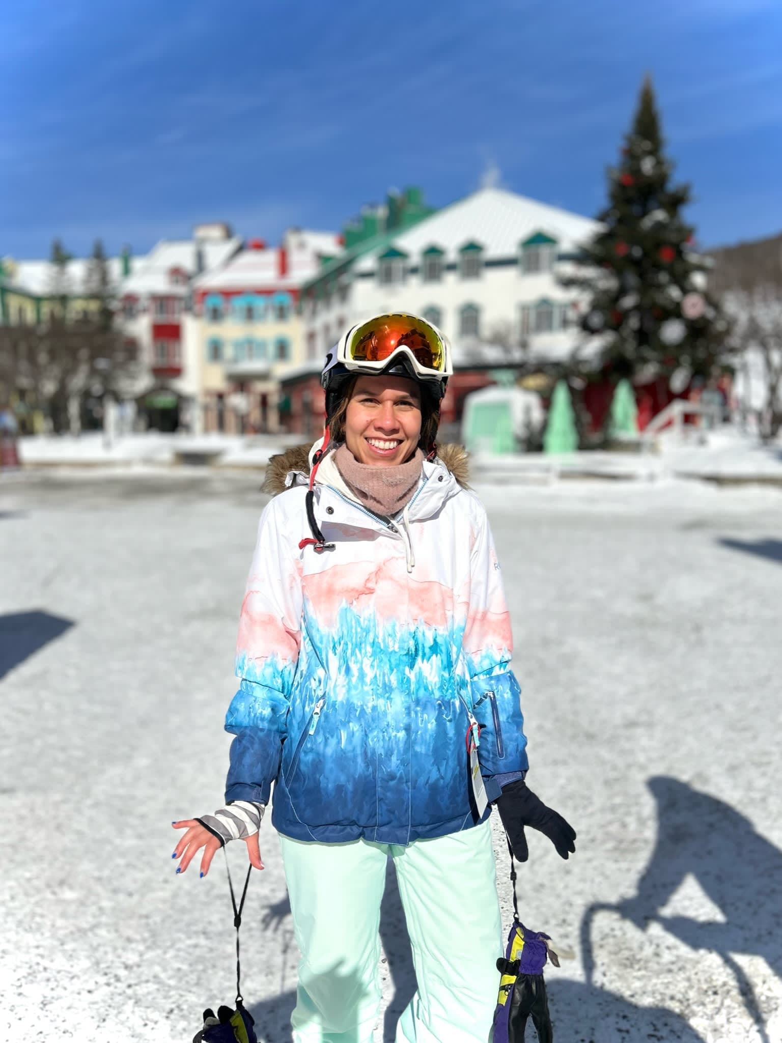 Picture of Andrea in ski suit