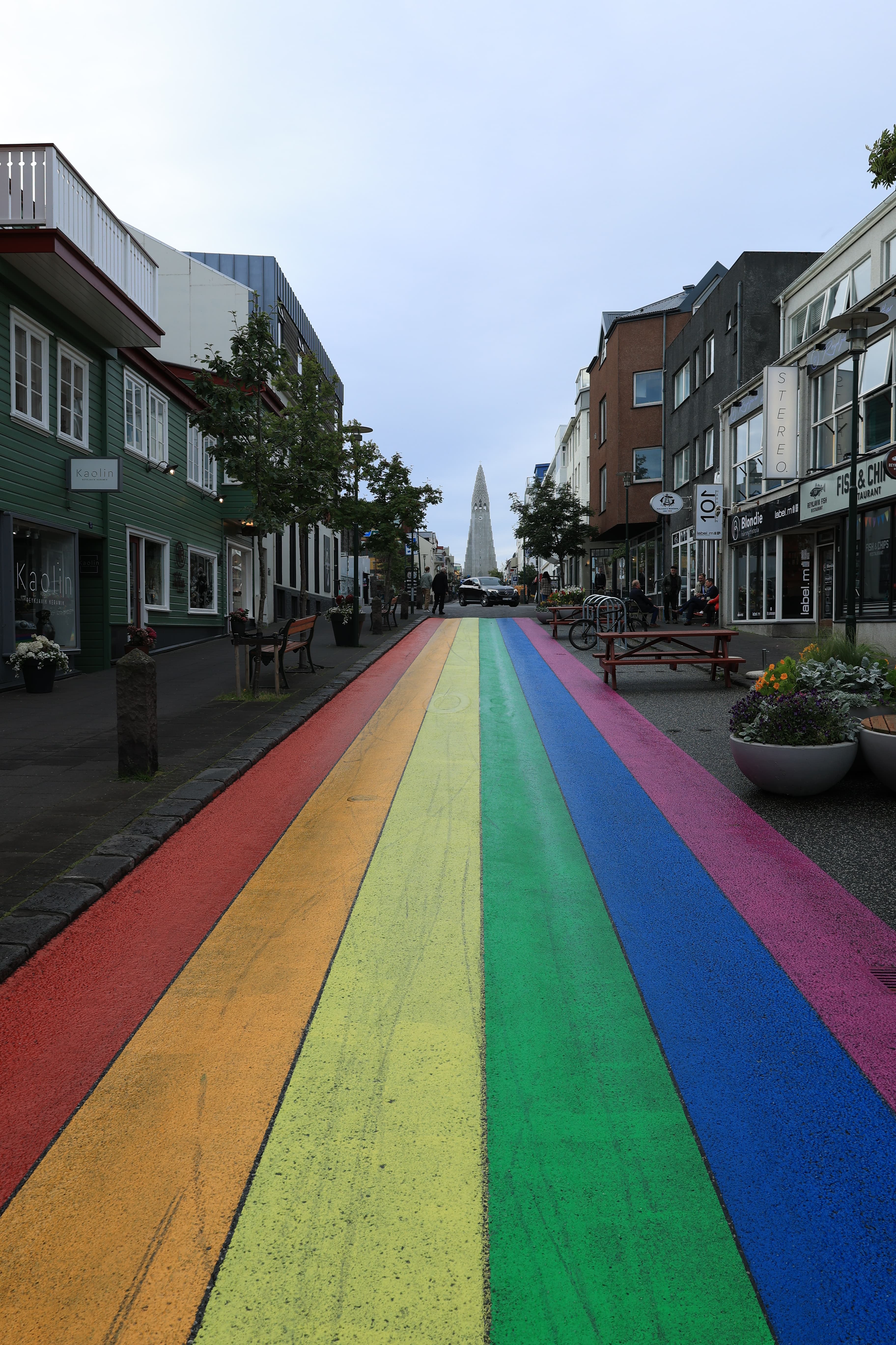 iceland famous rainbow street