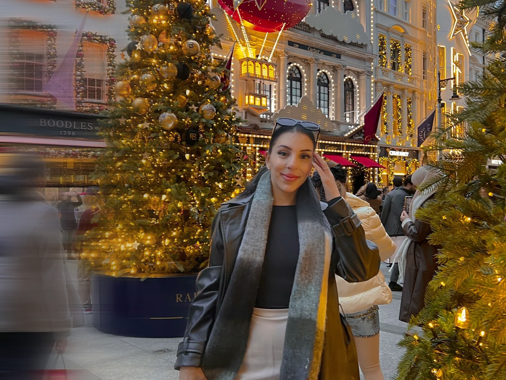 Girl standing on a london bridge