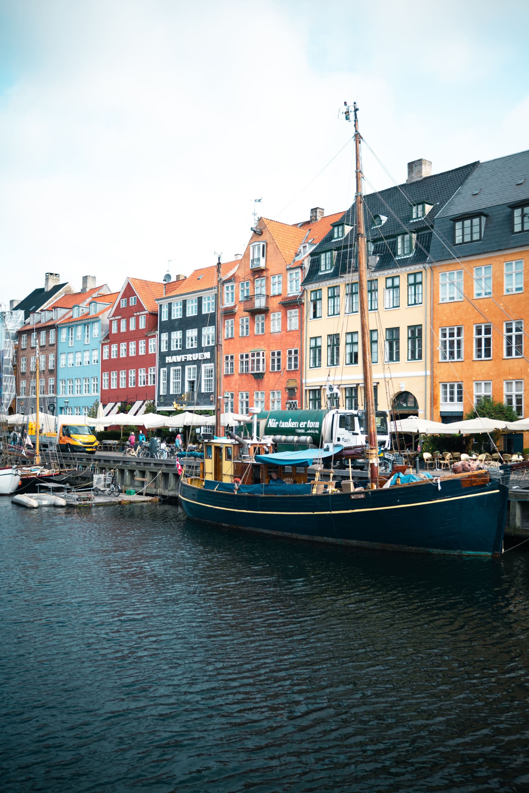 colorful buildings and boats on a canal