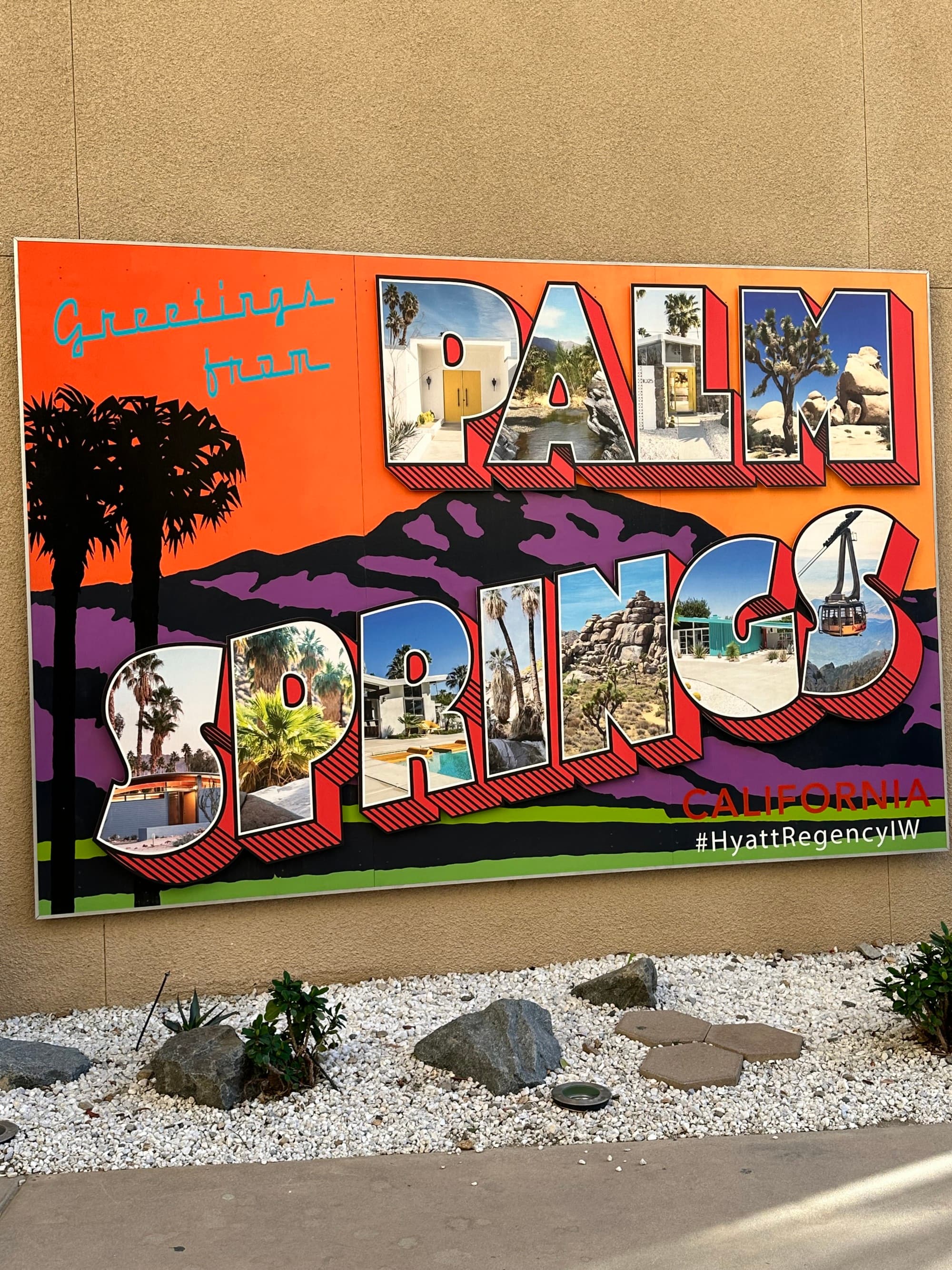 A Palm Spring sign outside