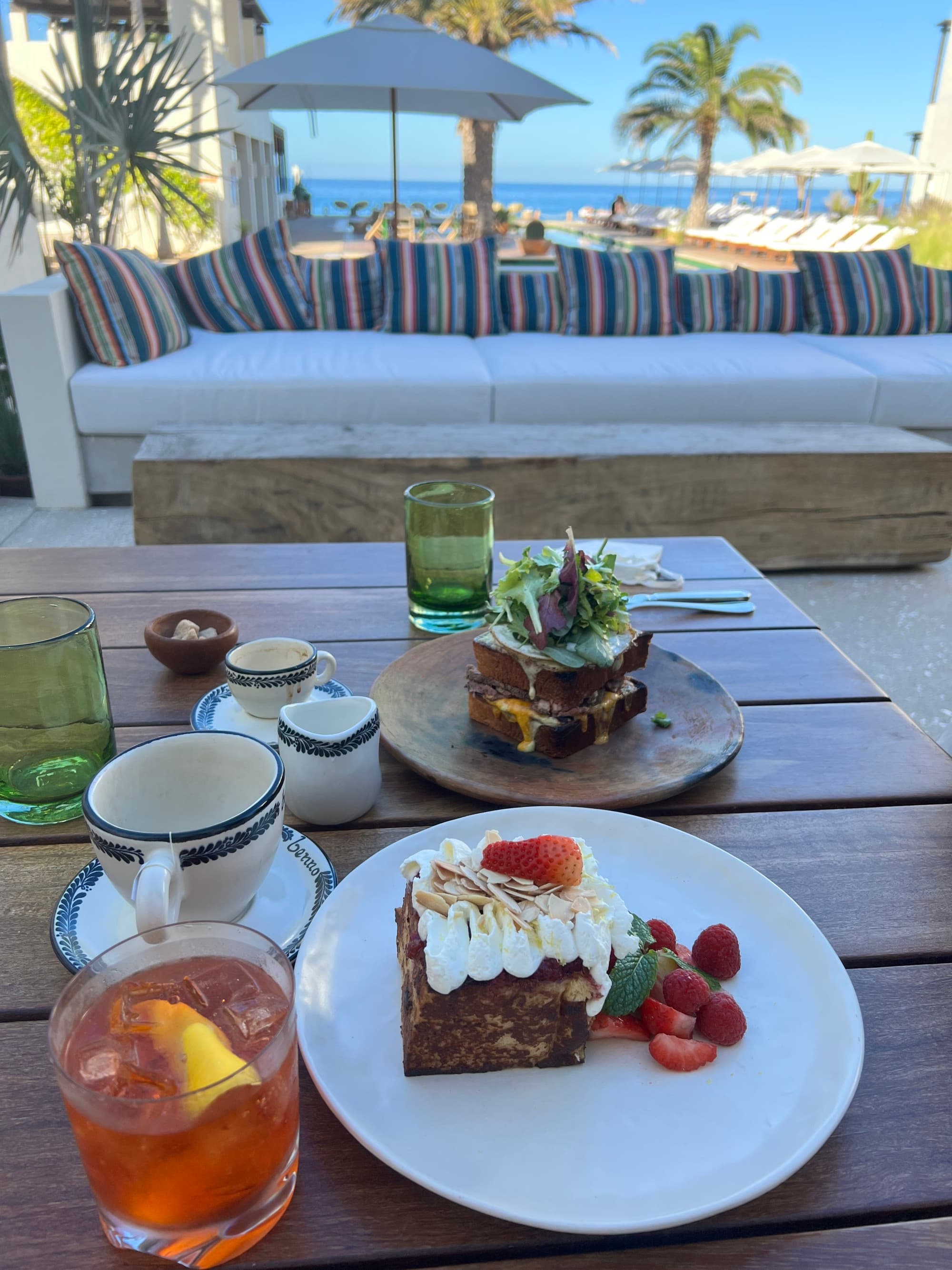 Breakfast at Hotel San Cristobal with oceanview