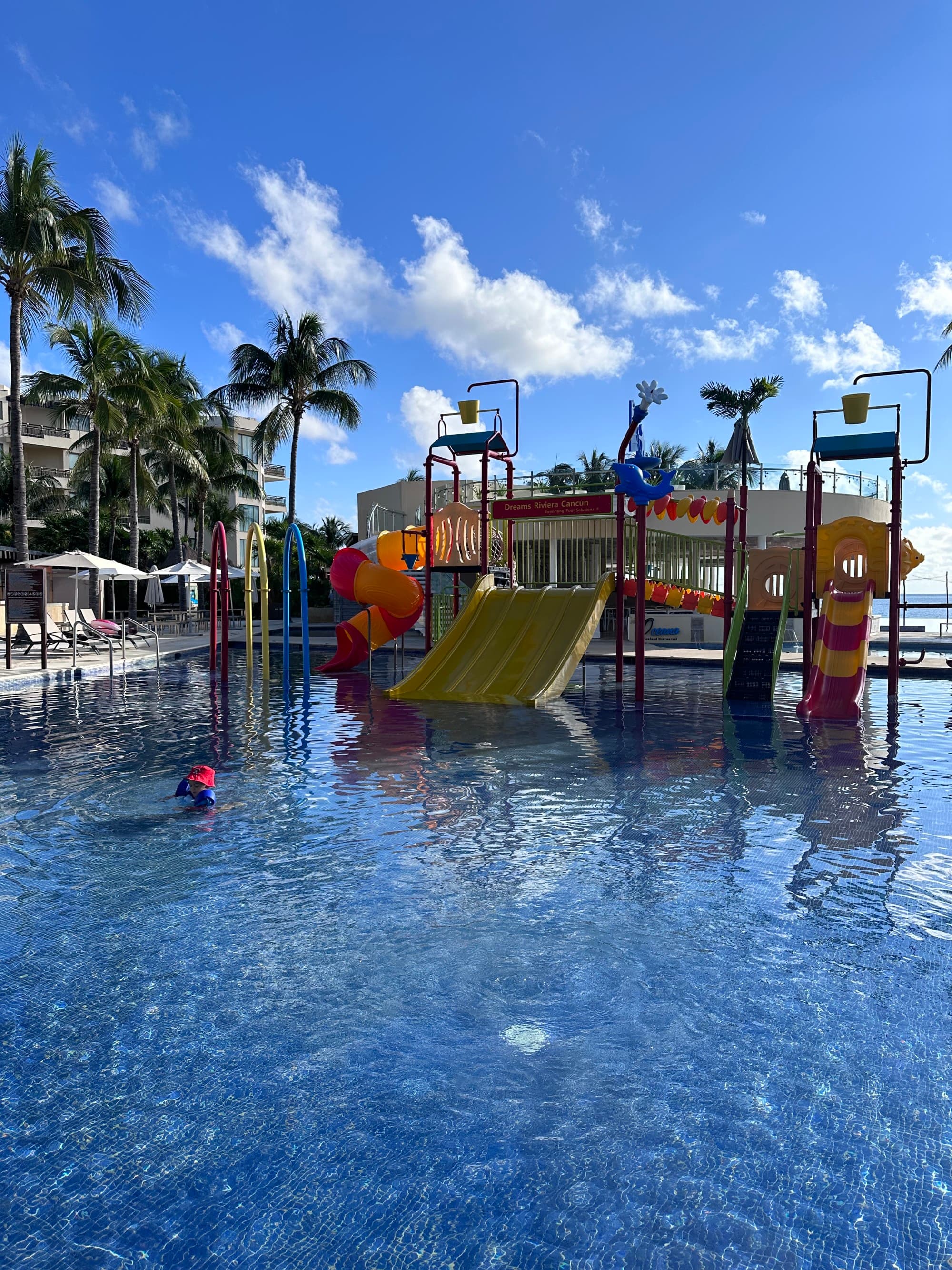 A kids pool area outside during daytime