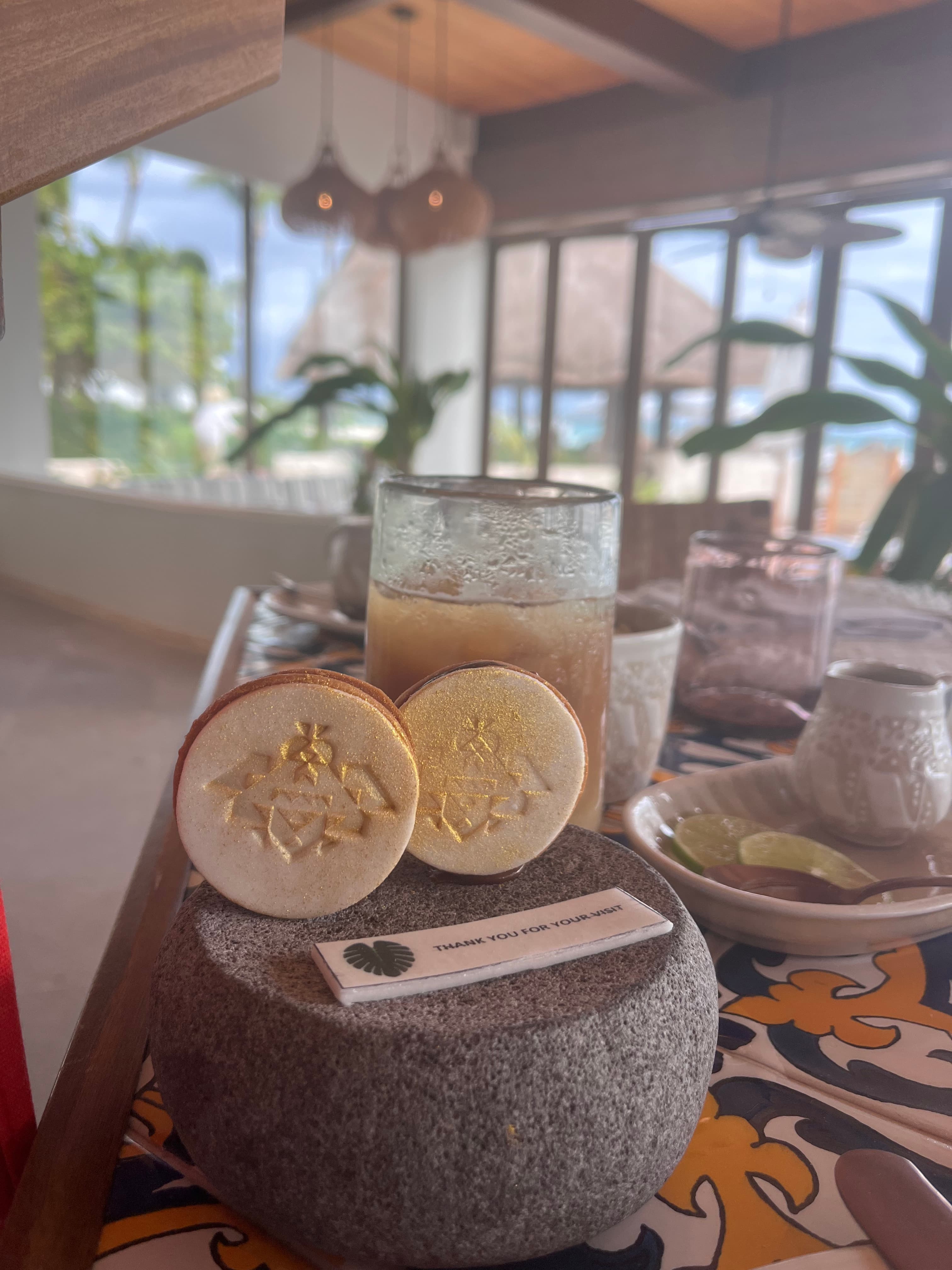 A drink in the hotel