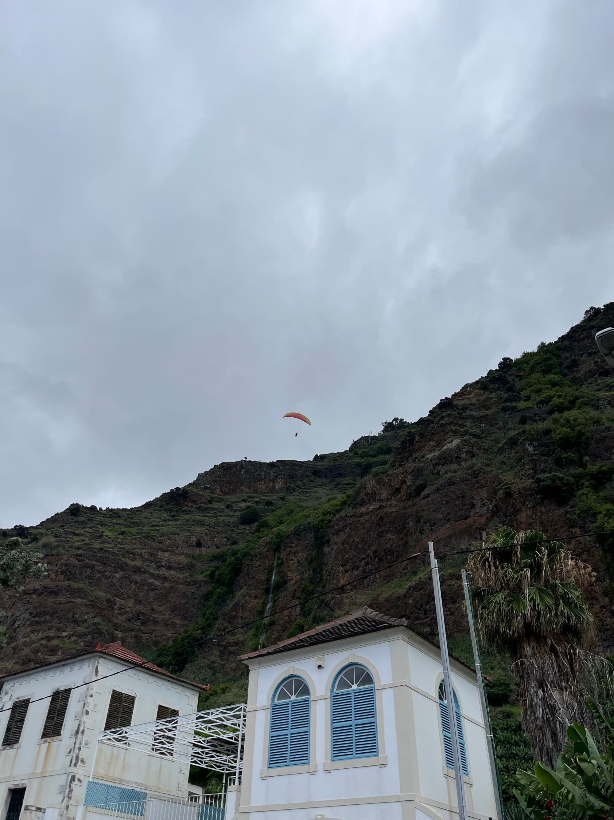 Paragliding above the madeiran coastline with Madeira Wings