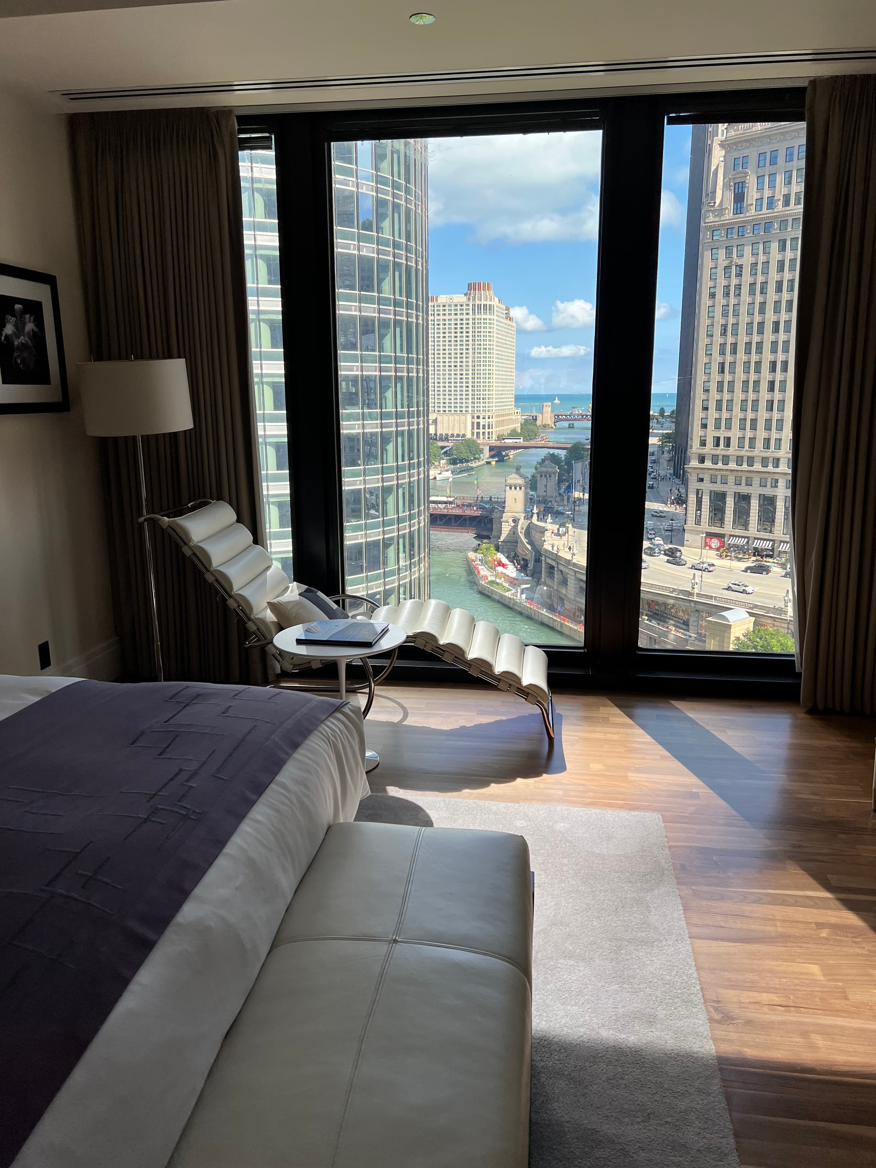 Langham mies chair and view