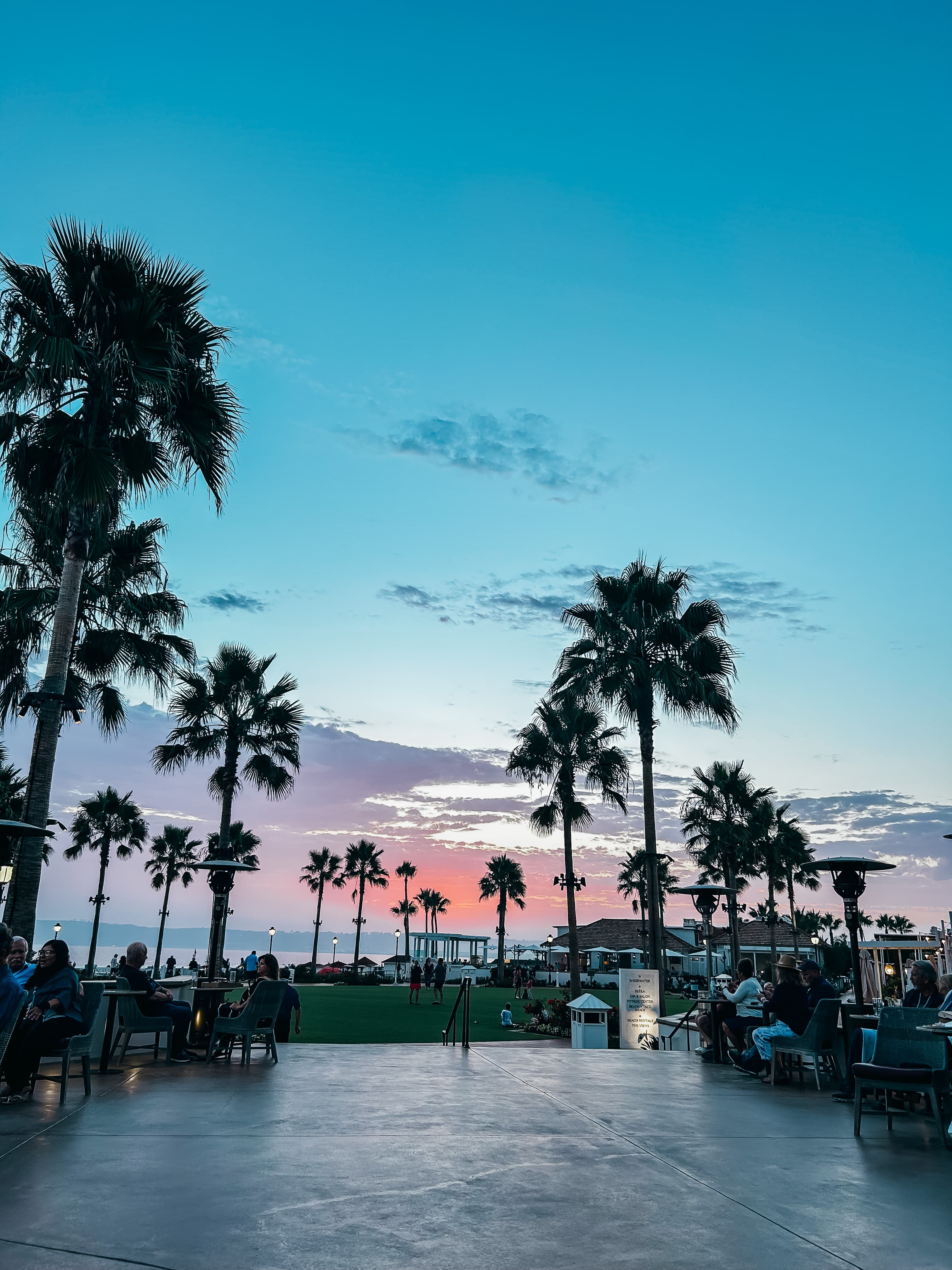 View of Sunset from the hotel