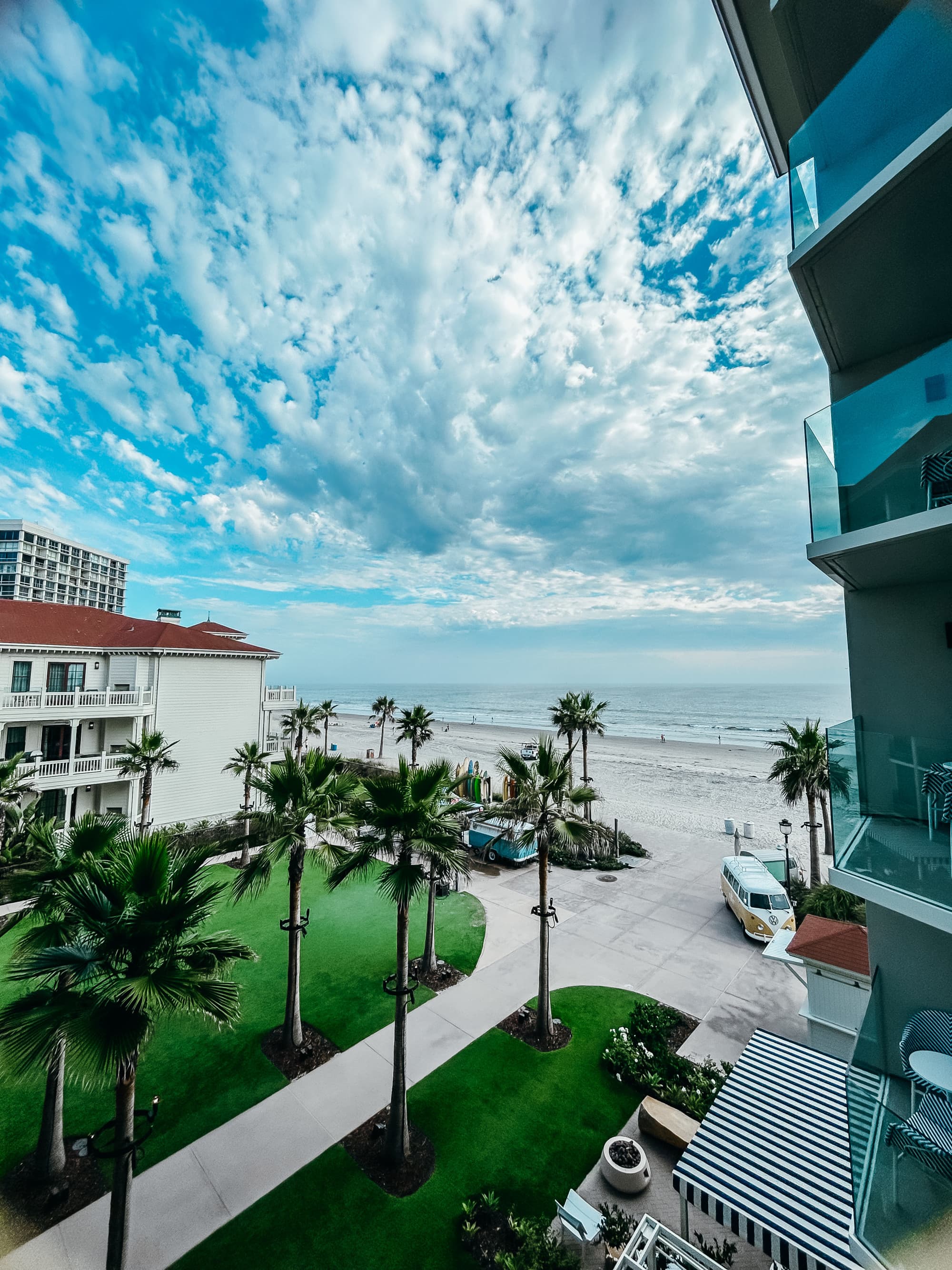 View from the hotel balcony