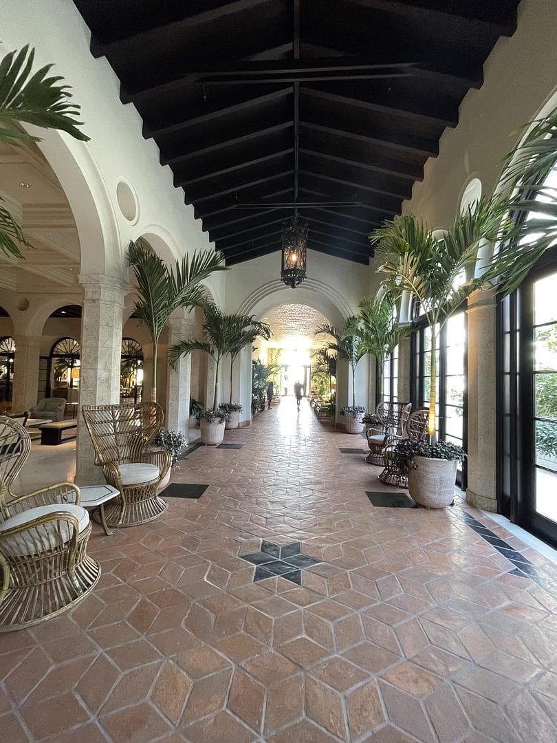 A contemporary lobby