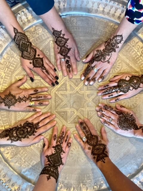 Henna on hands