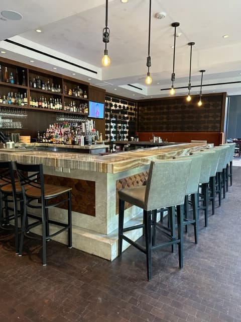 Bar area of the hotel