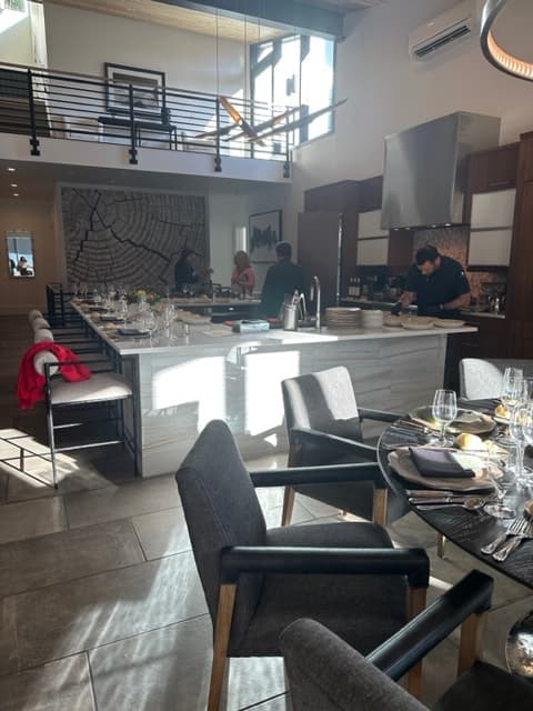 Buffet area of the hotel