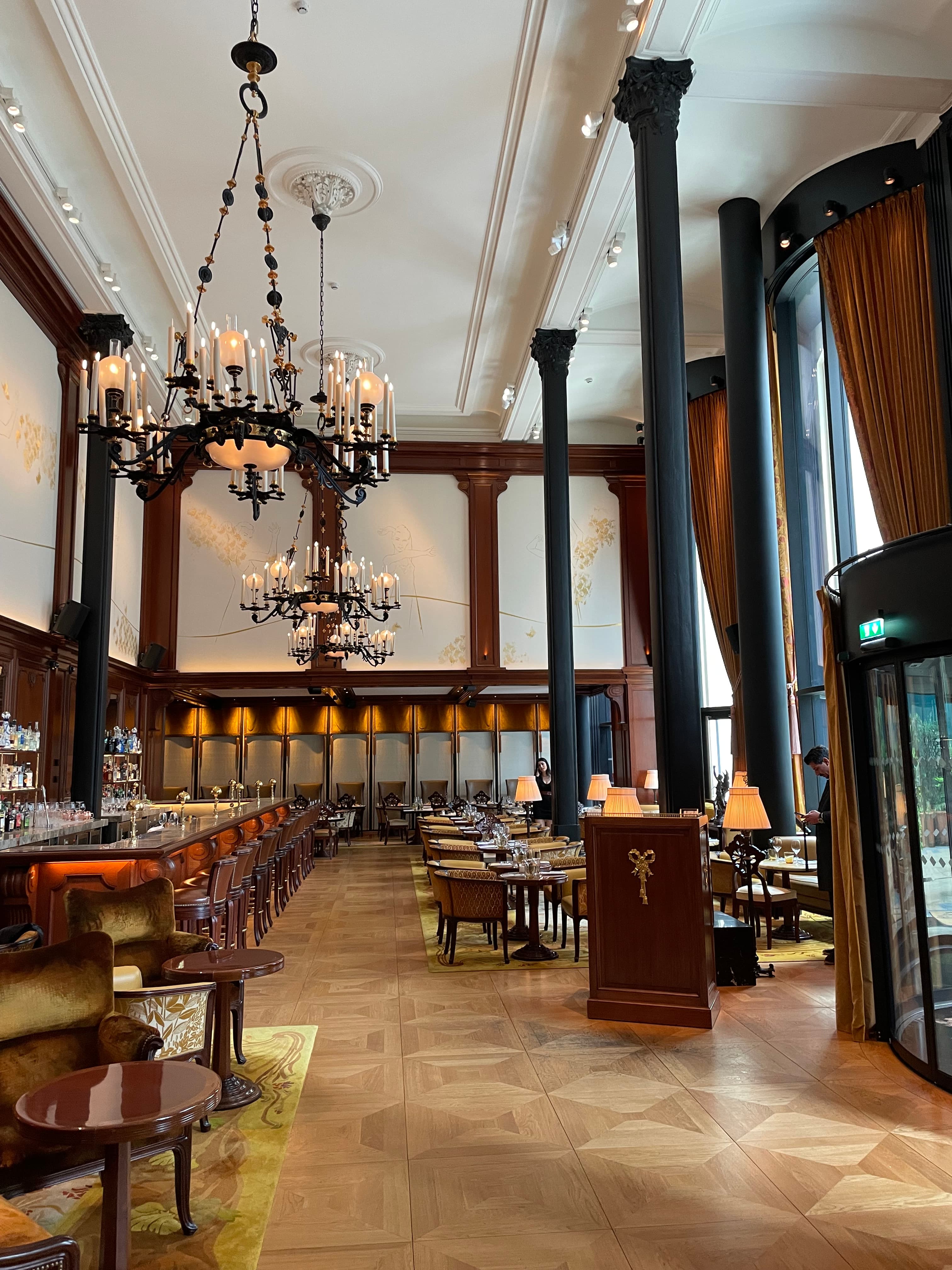 View of hotel cafe