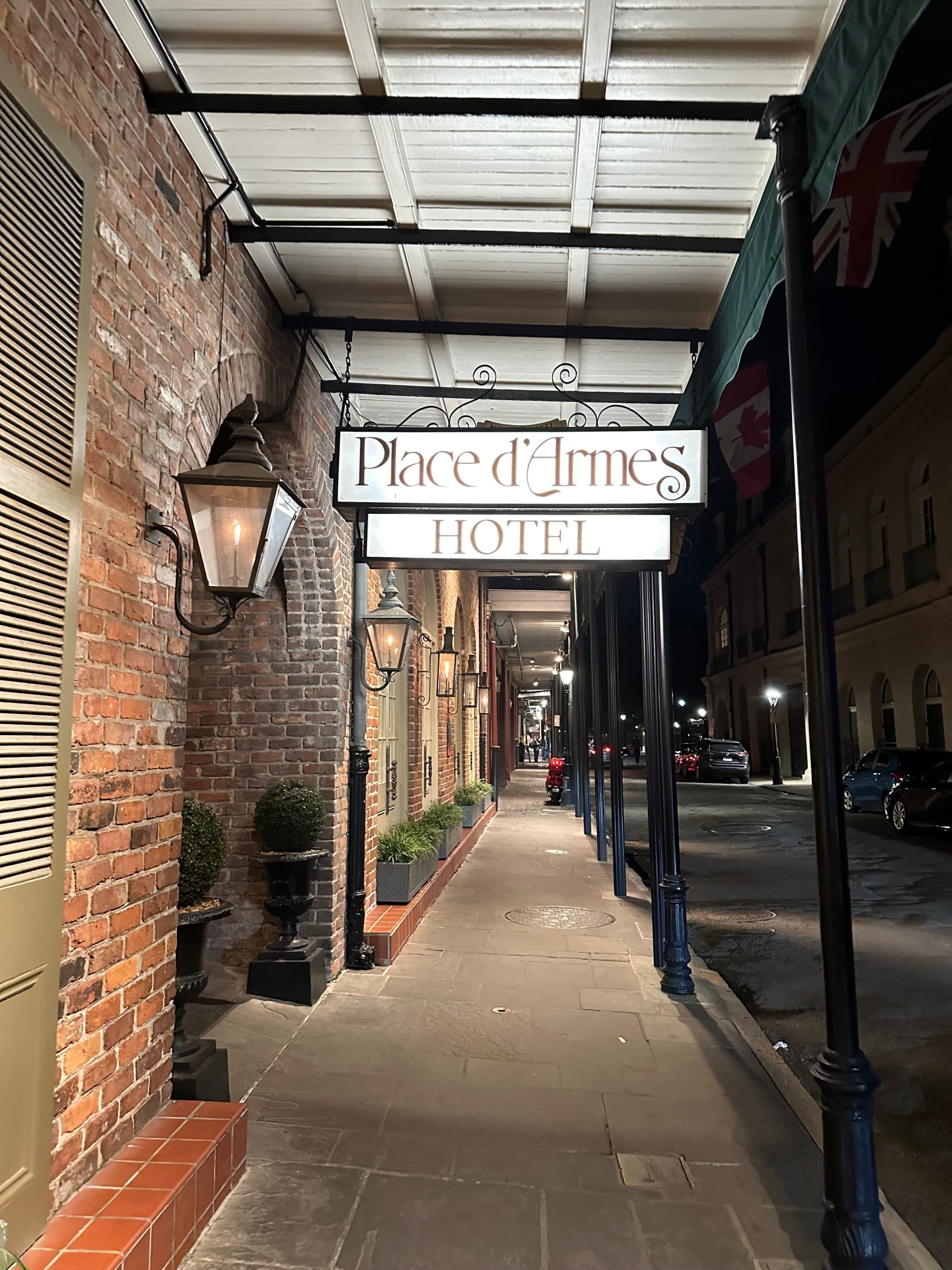 Hotel Sign On Street