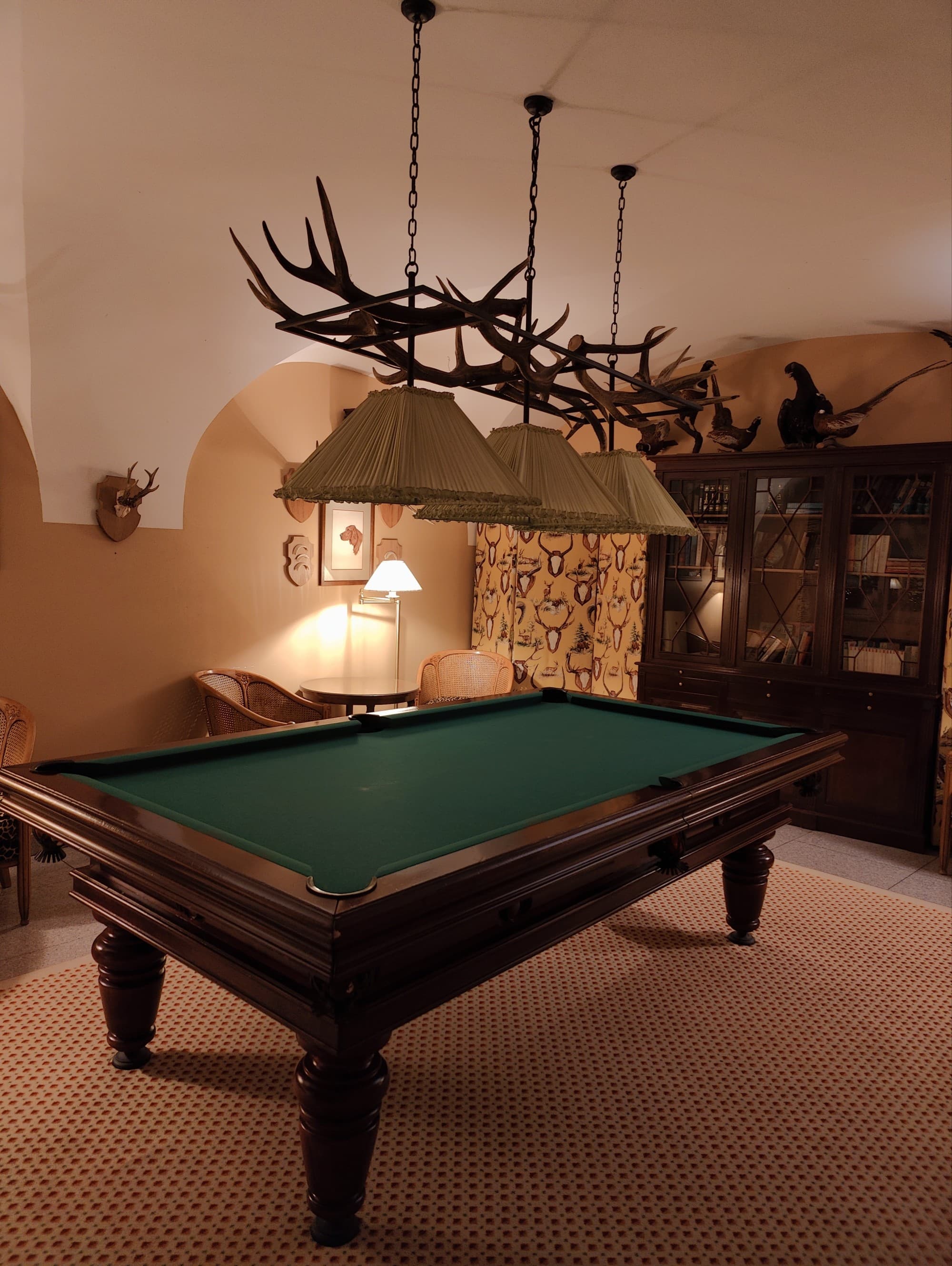 Room with pool table