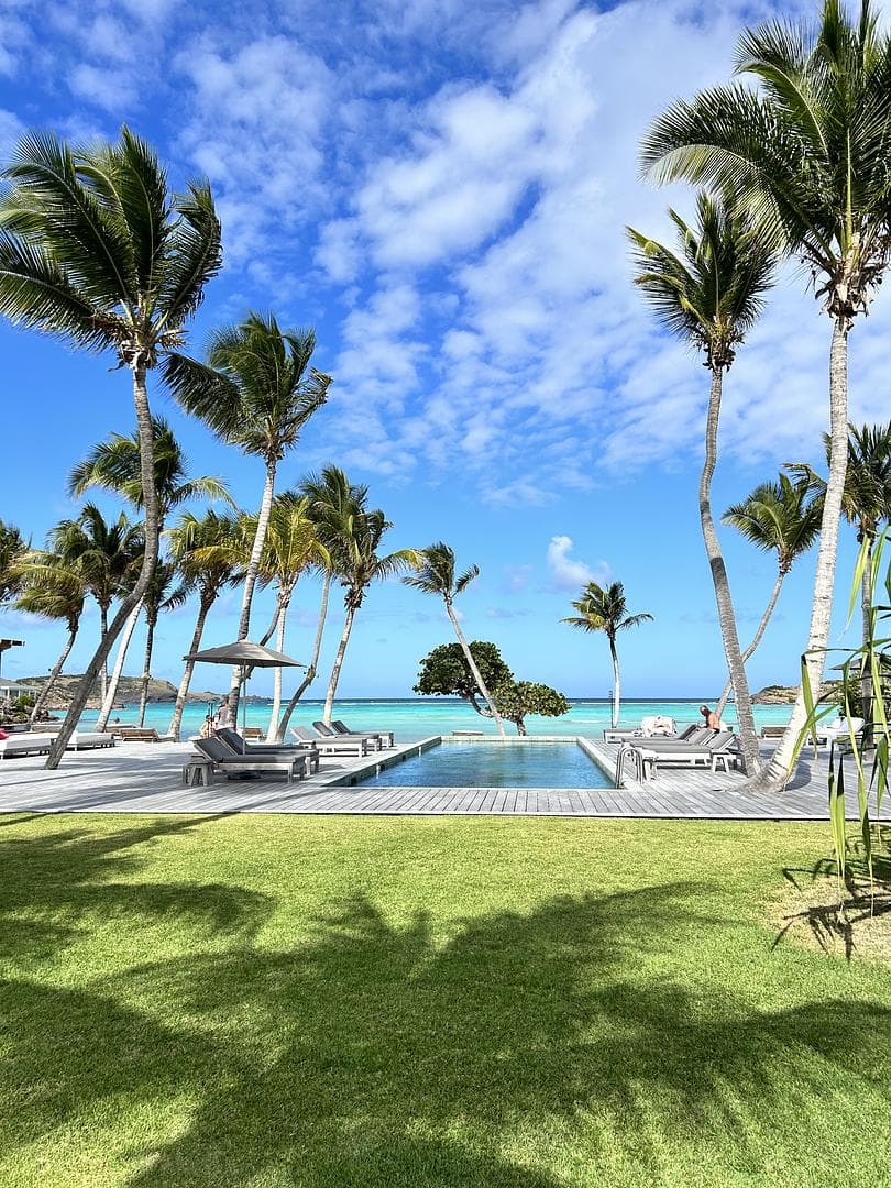 tropical beachside view