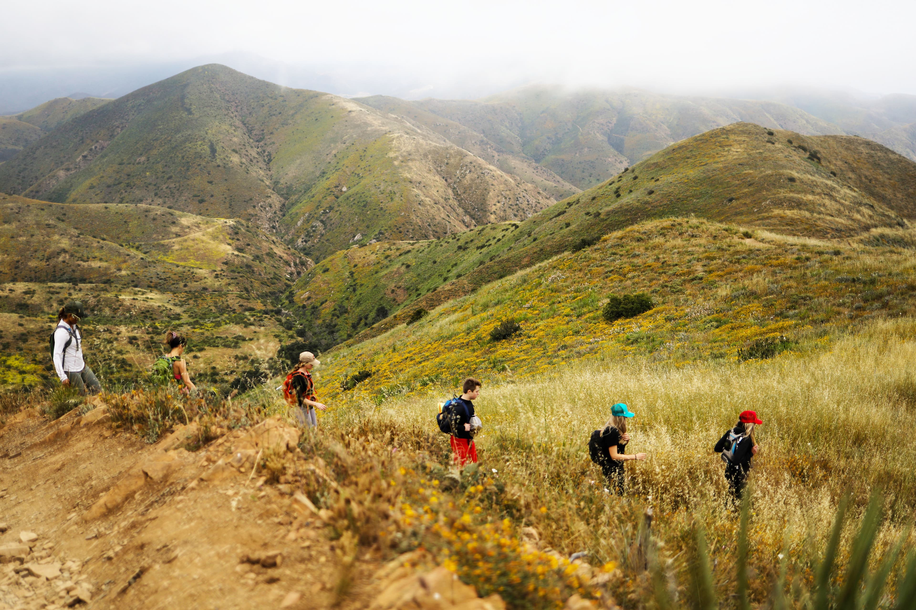Hiking Group and Scenery
