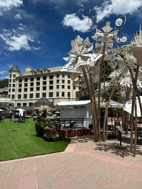 View of Park Hyatt from Village Square