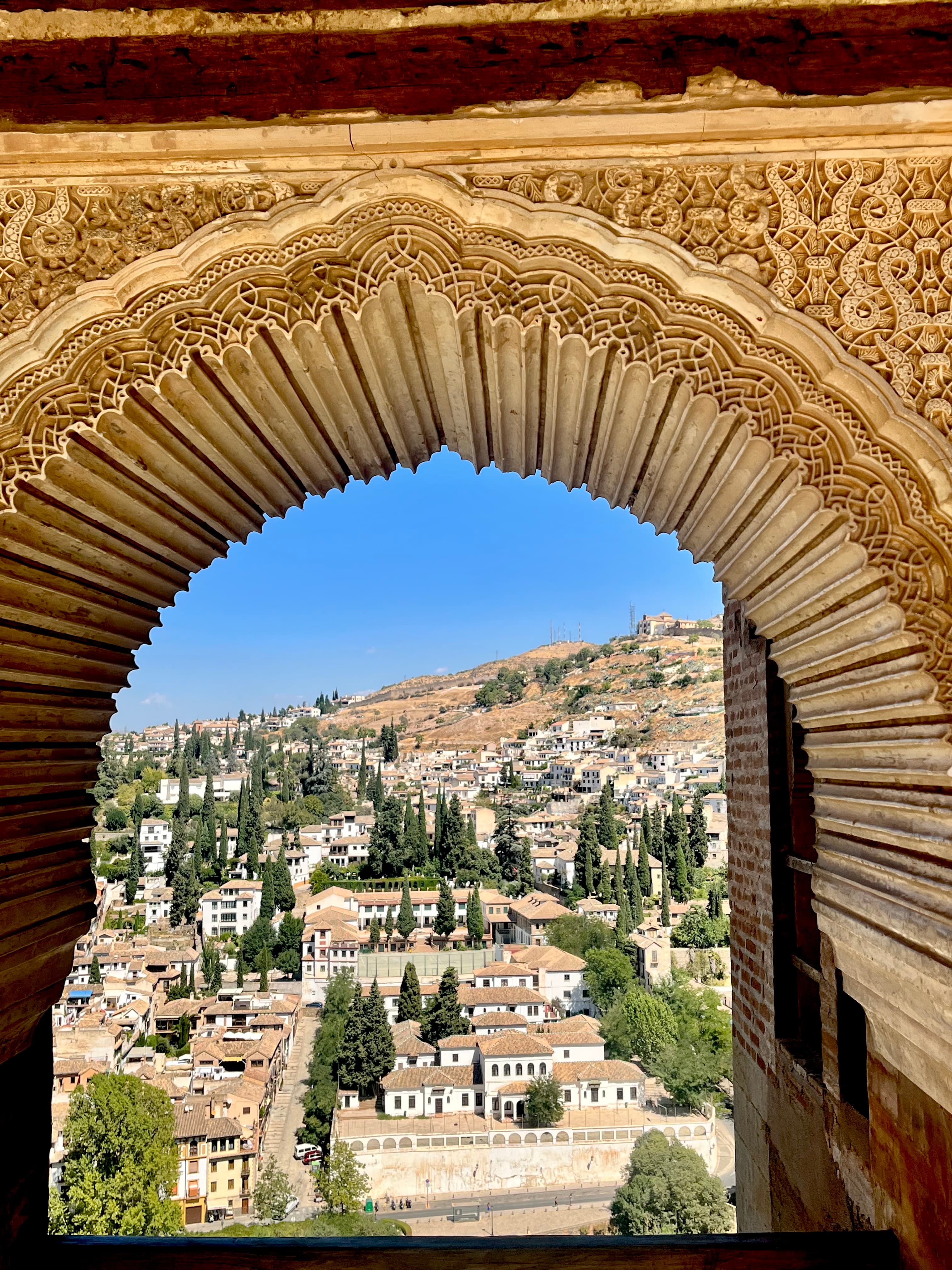 View from the arched viewpoint in Alhambra